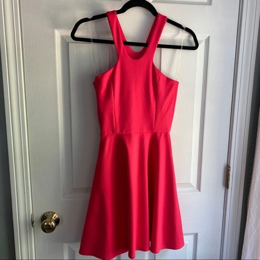 Amanda Uprichard Neon Mini Ponte Dress - size P (XS)